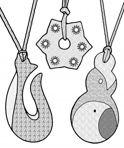 Speckstein-Schmuck-Anhänger