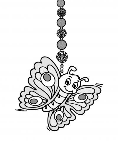 Glas-Schmetterling (Fensterschmuck)